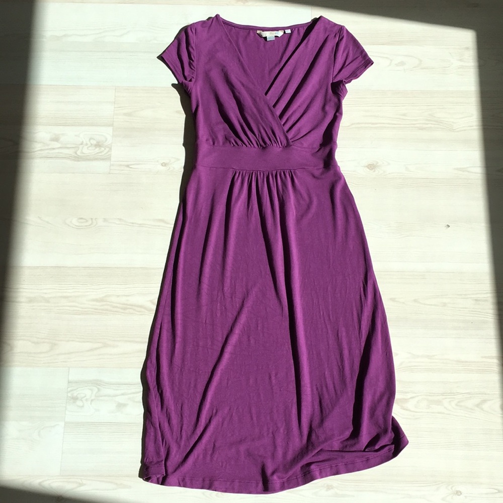 Boden Casual Jersey Faux Wrap Dress